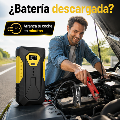 Arrancador de Batería Portátil 12V con Pantalla Digital y USB