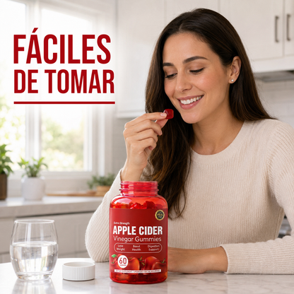 Suplemento gummies de vinagre de manzana 60 unidad